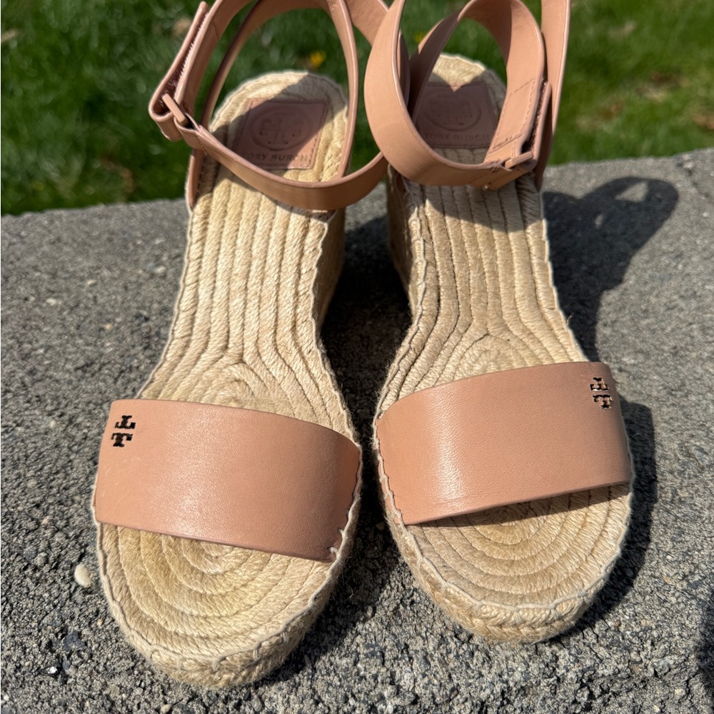 Tory Burch espadrille wedge. hardly worn